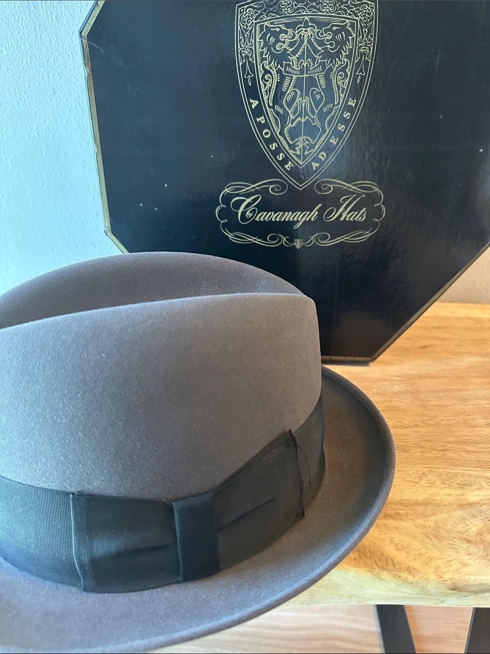Cavanagh Hats Classic Felt Bowler in Taupe 70s